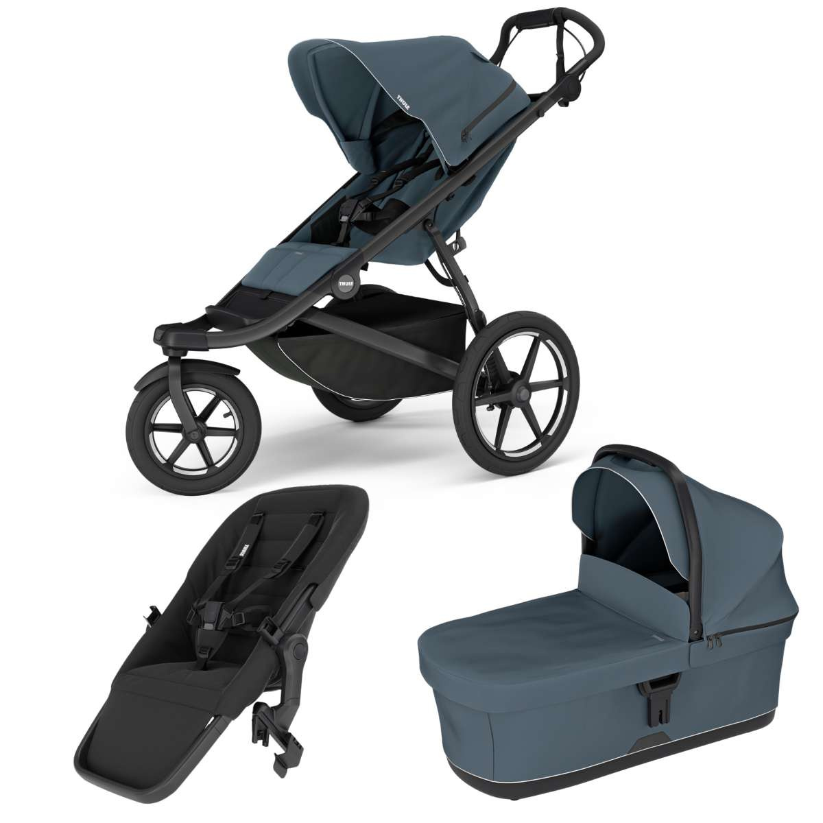 THULE Urban Glide 3 Kočárek od narození Set F - Dark Slate