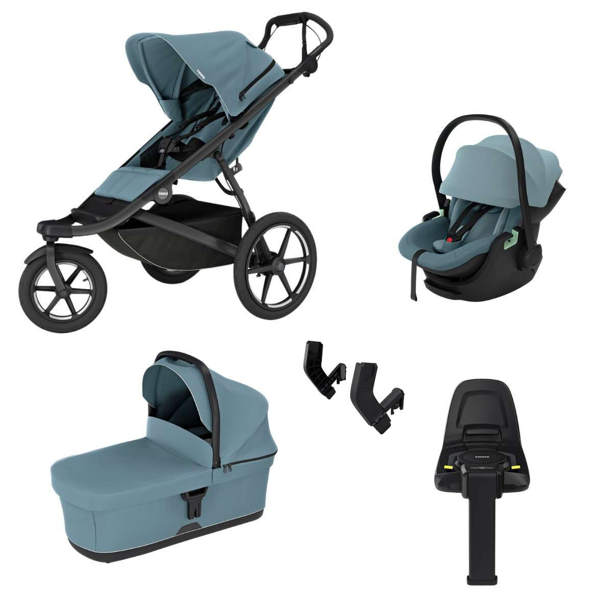 THULE Urban Glide 3 Kočárek trojkombinace Set A - Mid Blue