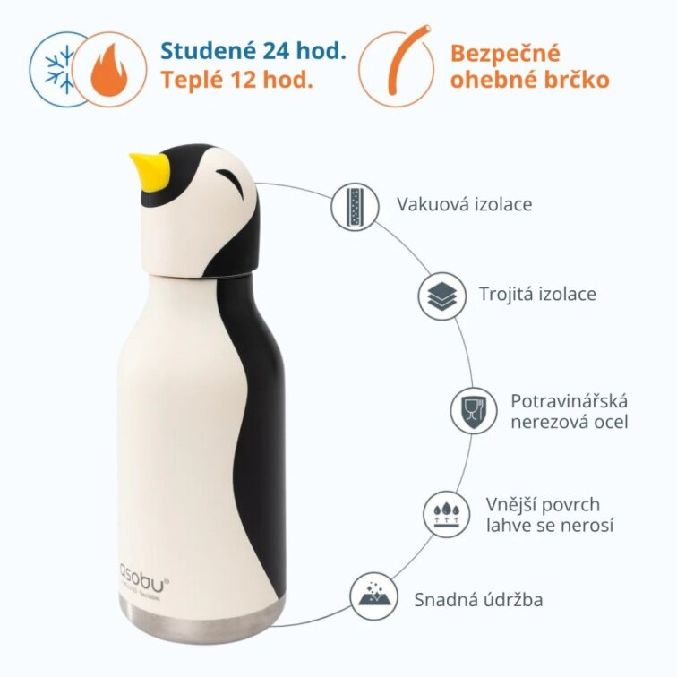 ASOBU Bestie Termoláhev Arlo the Penguin