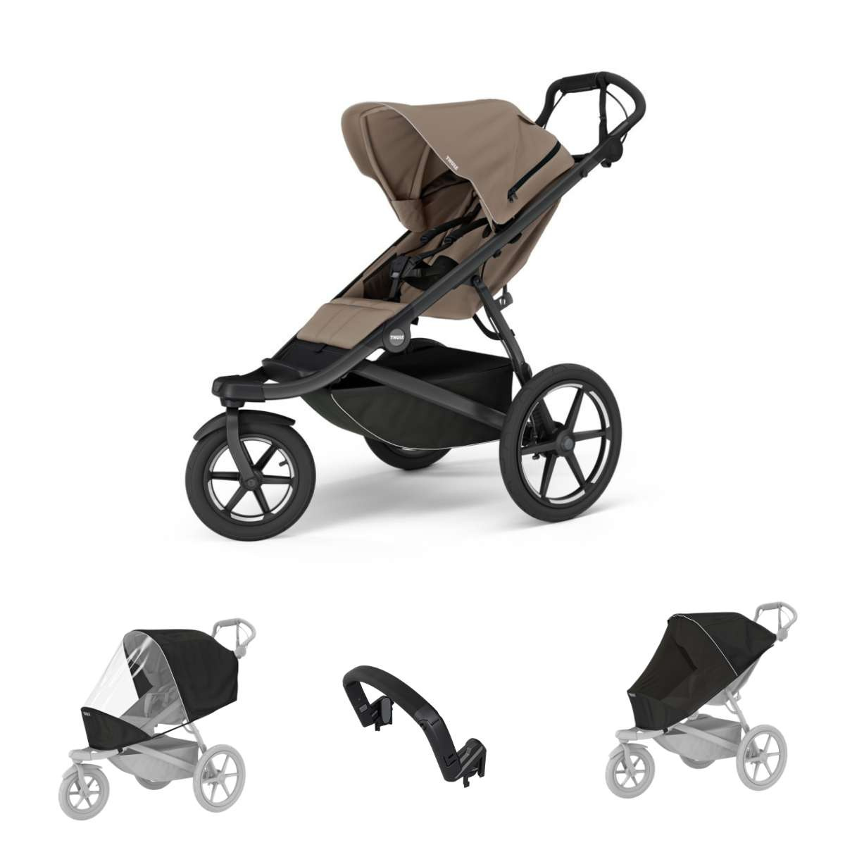 THULE Urban Glide 3 Sportovní kočárek s příslušenstvím B - Tinted Taupe