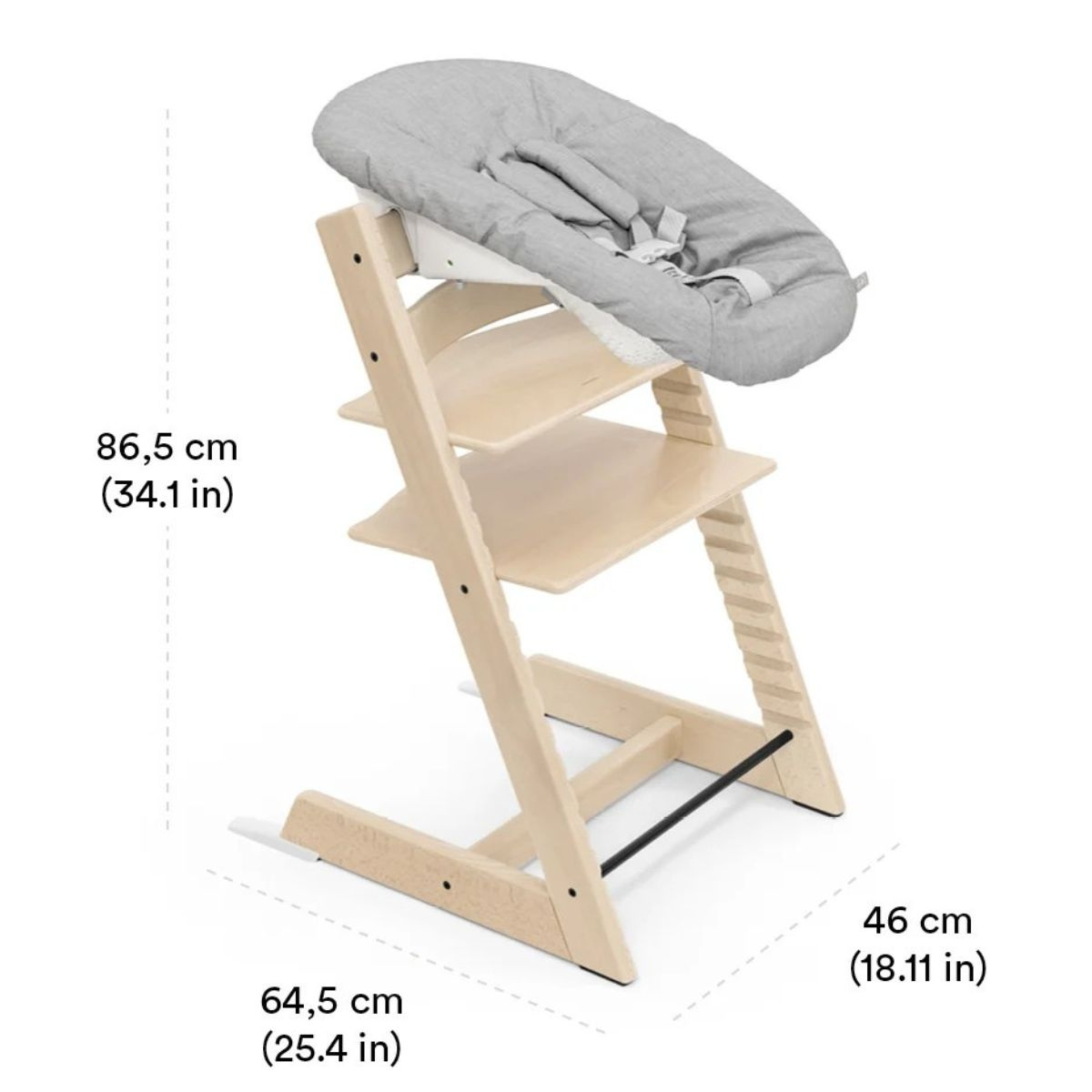 STOKKE Tripp Trapp Židlička s Newborn setem a dekou Natural/Vanilla/Golden Sand
