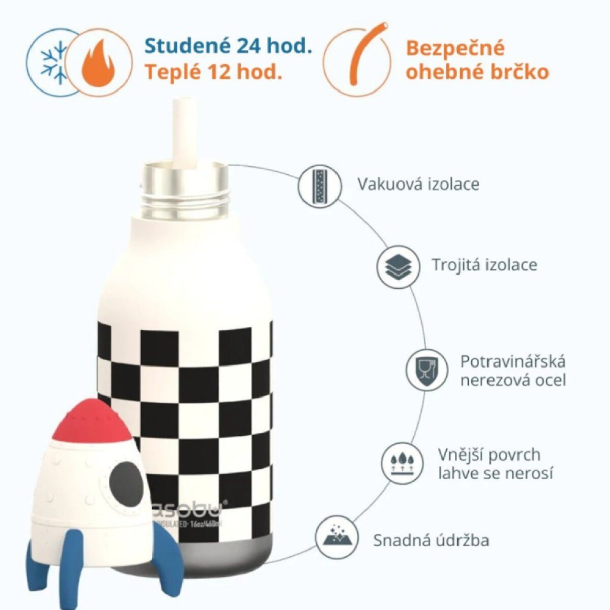 ASOBU Bestie Termoláhev Rocketship