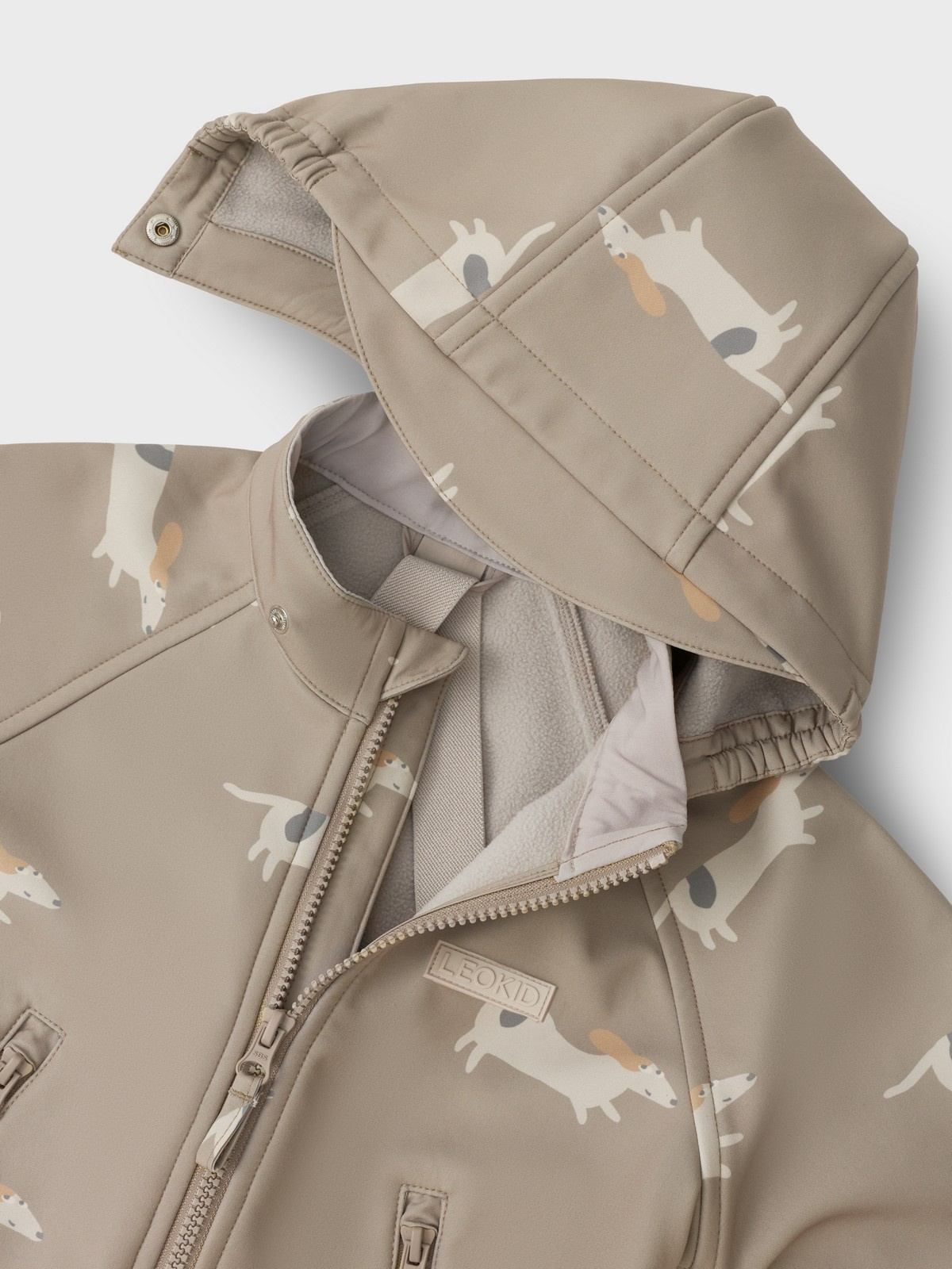 LEOKID Softshellová kombinéza Lilo Beige Woof