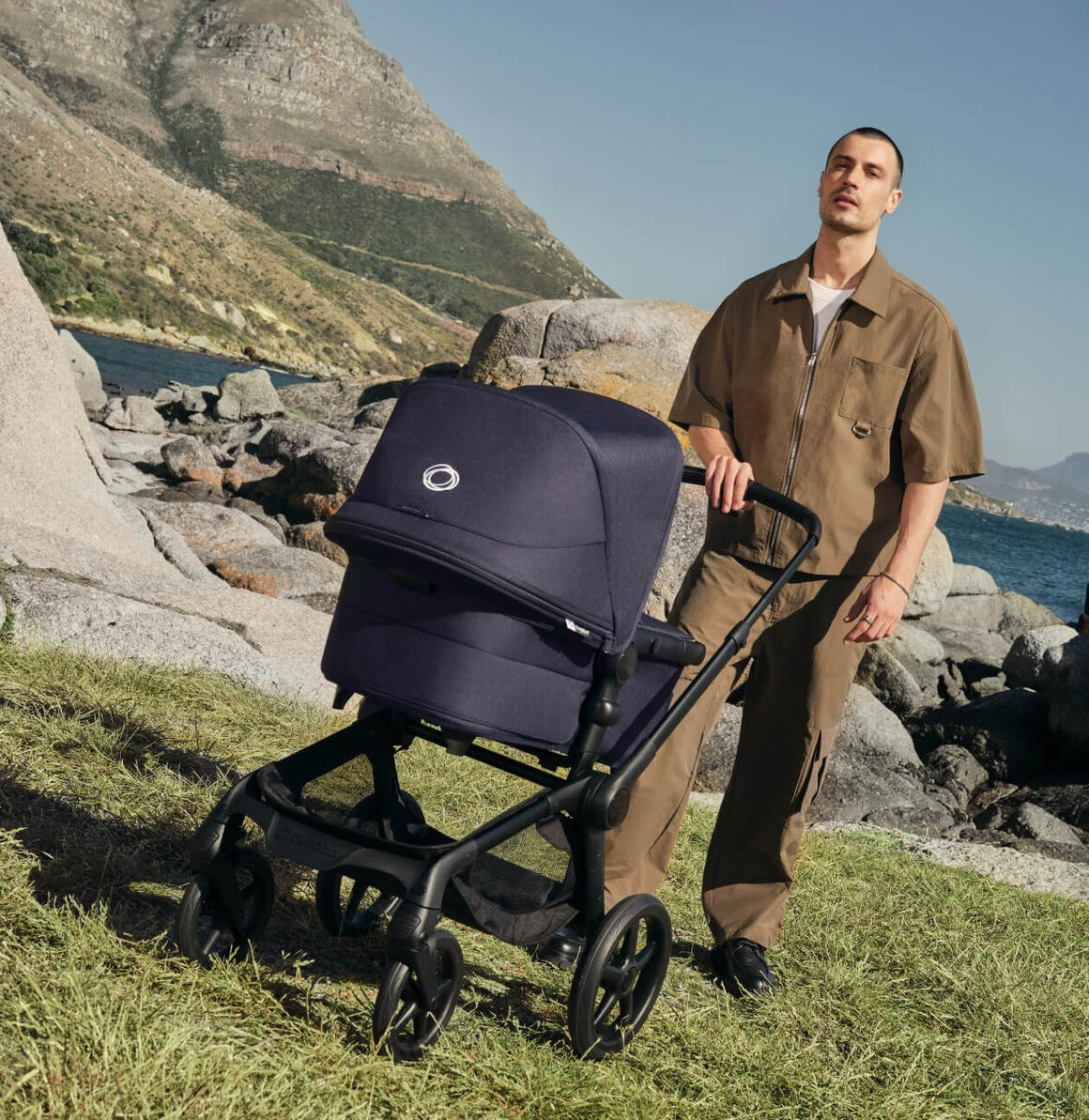 BUGABOO Fox5 Renew Kočárek trojkombinace Black/Forest Green/Mineral Grey