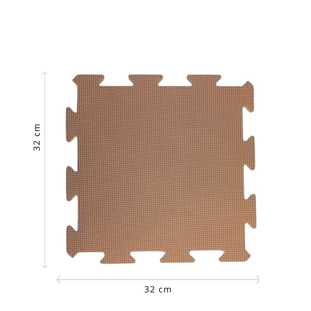 NIDO NIDO Pěnová hrací podložka Puzzle 9ks Caramel