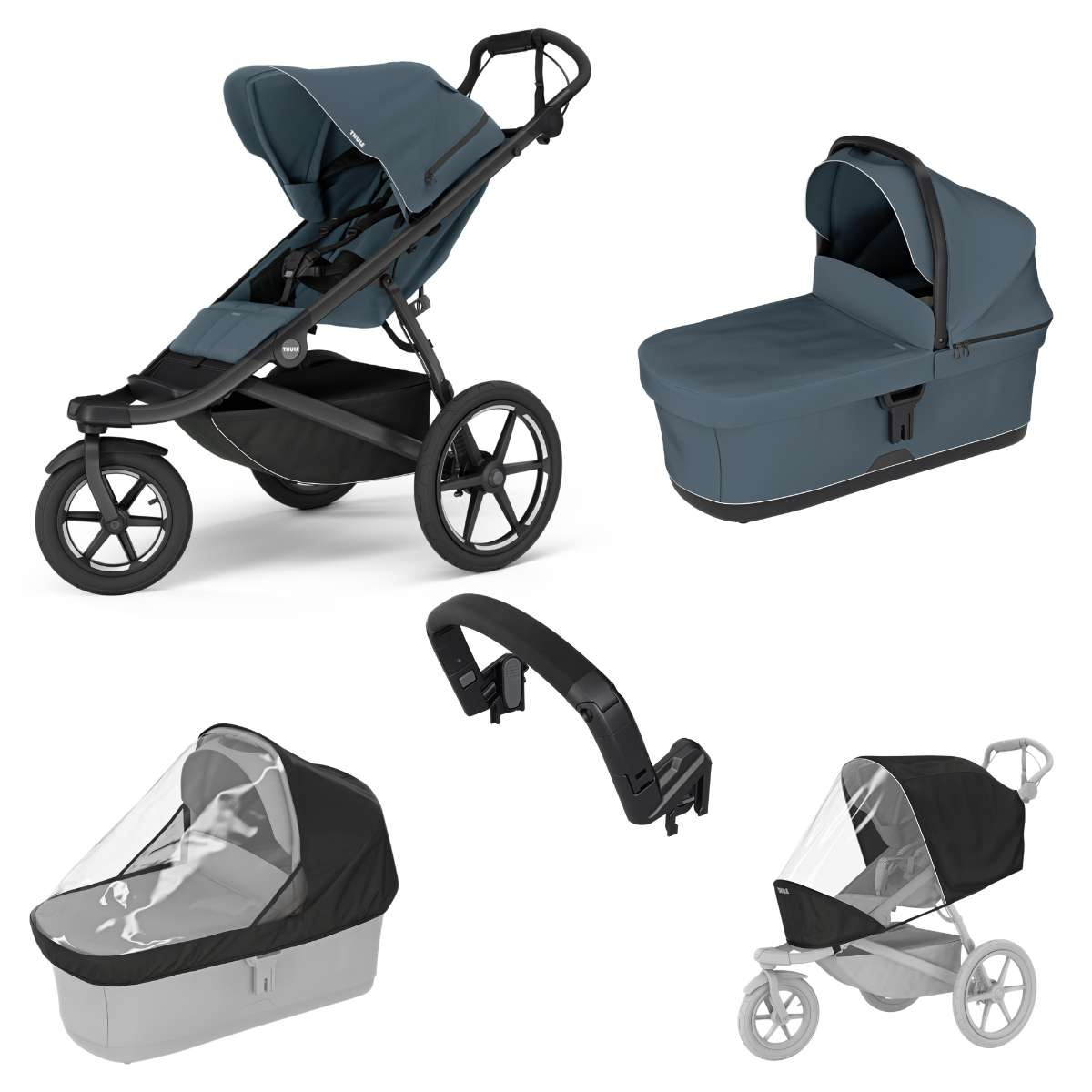 THULE Urban Glide 3 Kočárek od narození Set B - Dark Slate