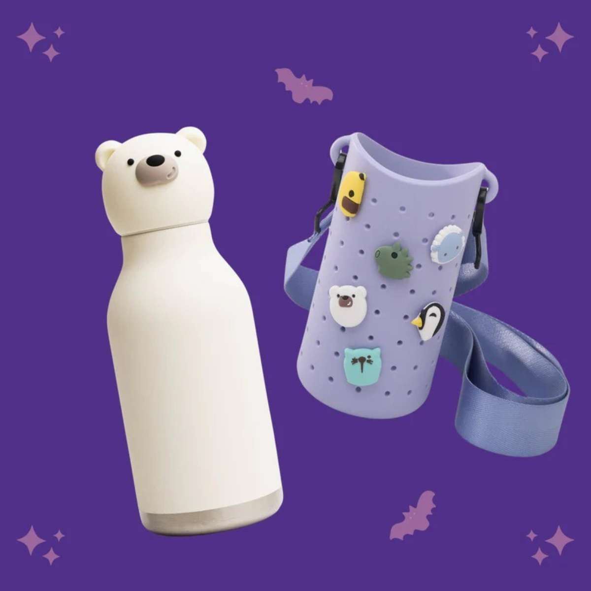ASOBU Bestie Pouzdro na láhev s popruhem Purple
