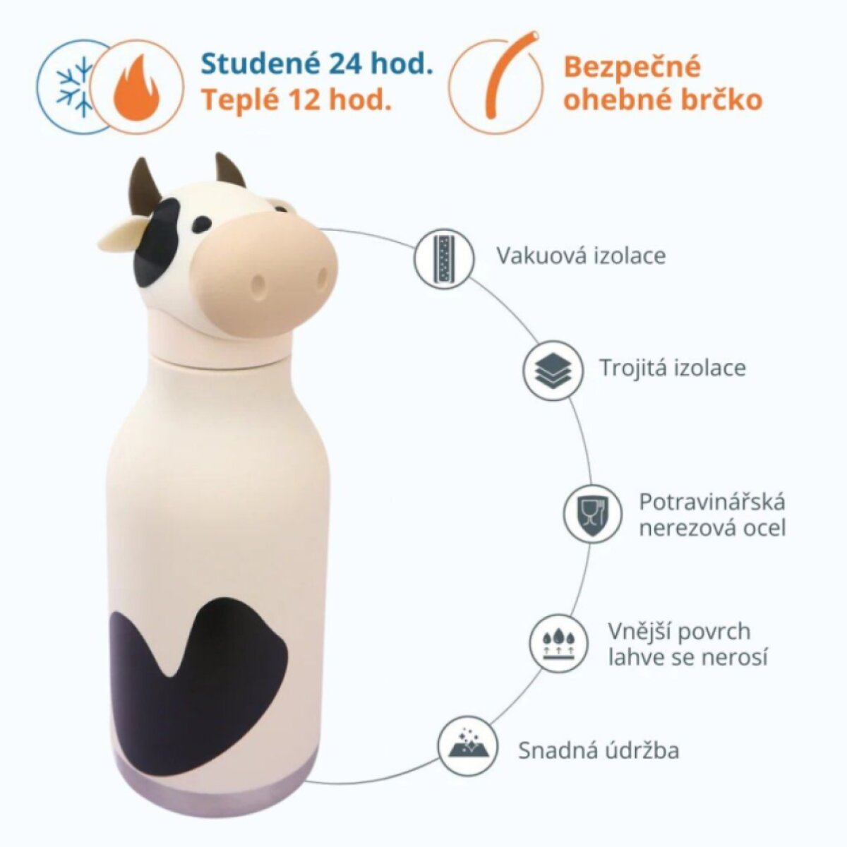 ASOBU Bestie Termoláhev Willow the Cow