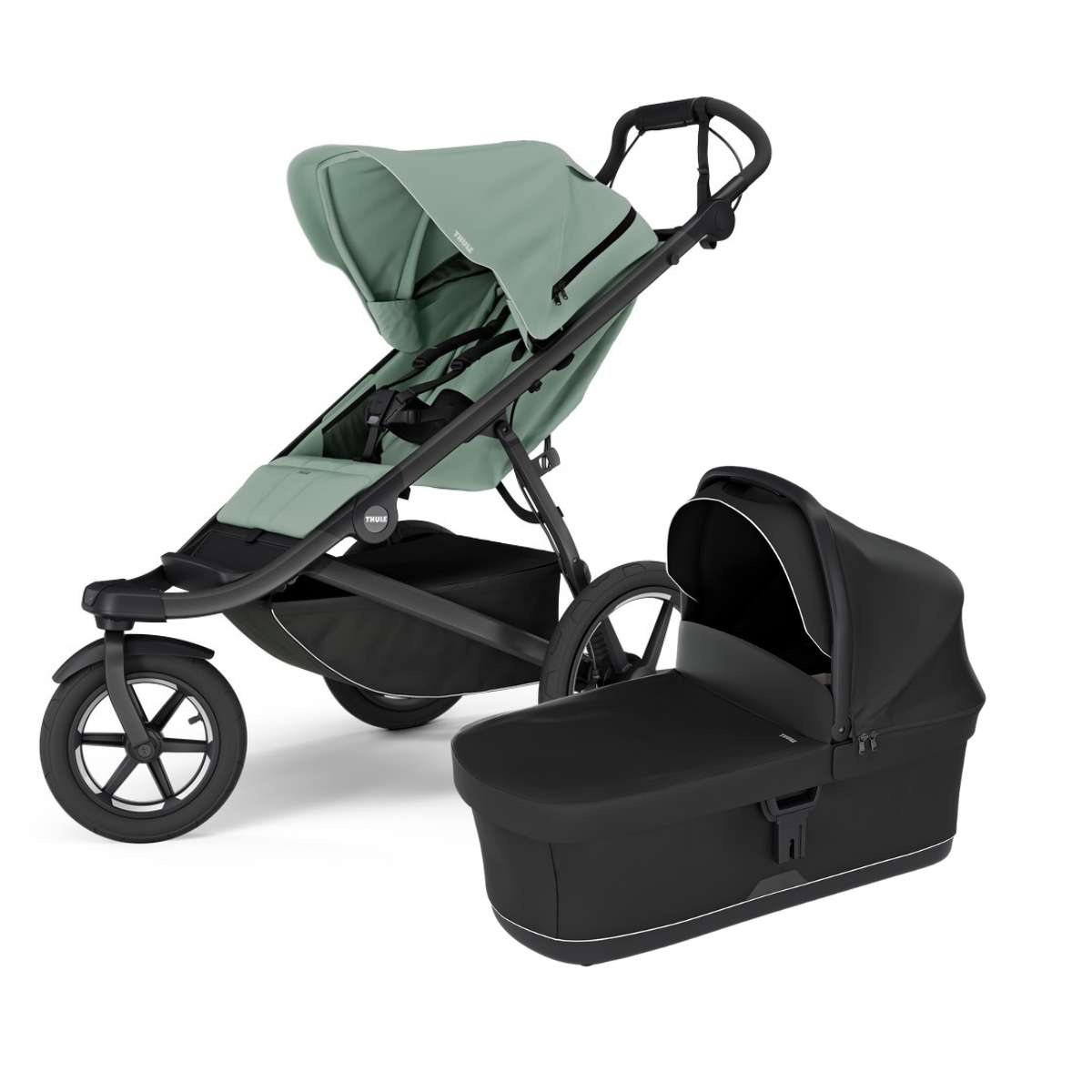 THULE Urban Glide 3 Kočárek od narození Set C - Mist Green