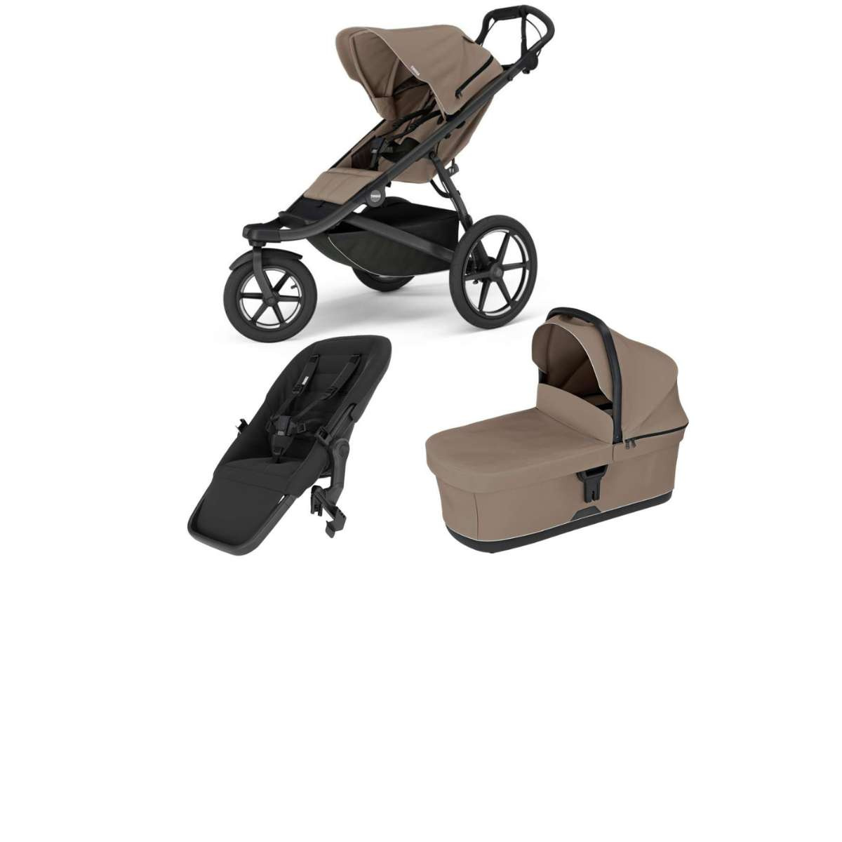 THULE Urban Glide 3 Kočárek od narození Set F - Tinted Taupe