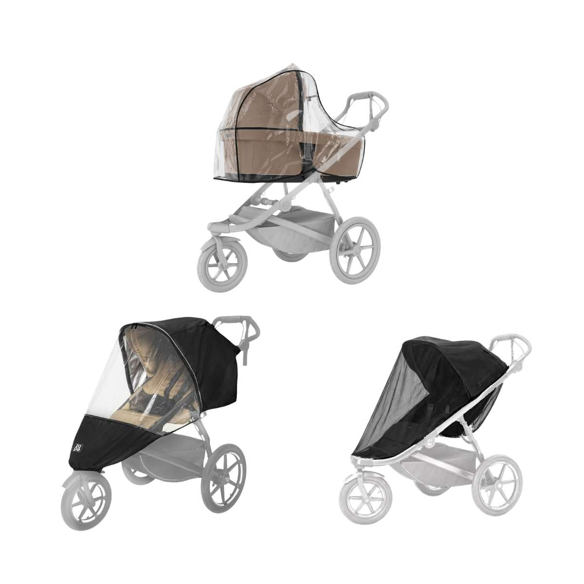 THULE Urban Glide 3 Kočárek od narození Set C - Nutria Green