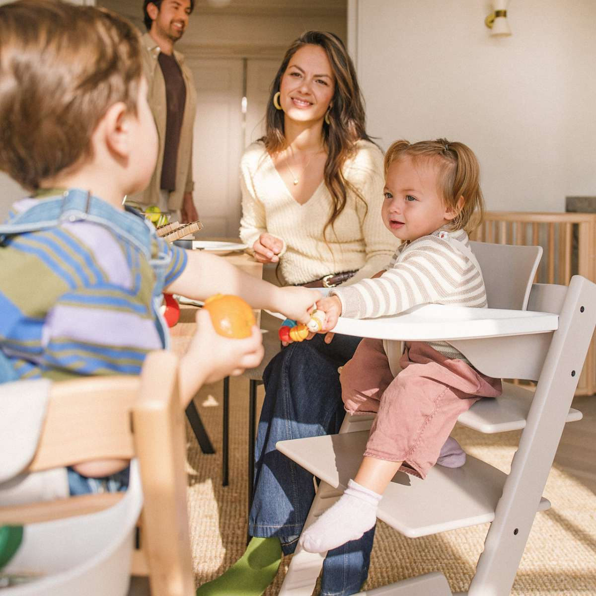 STOKKE Tripp Trapp Bundle Natural + pultík White