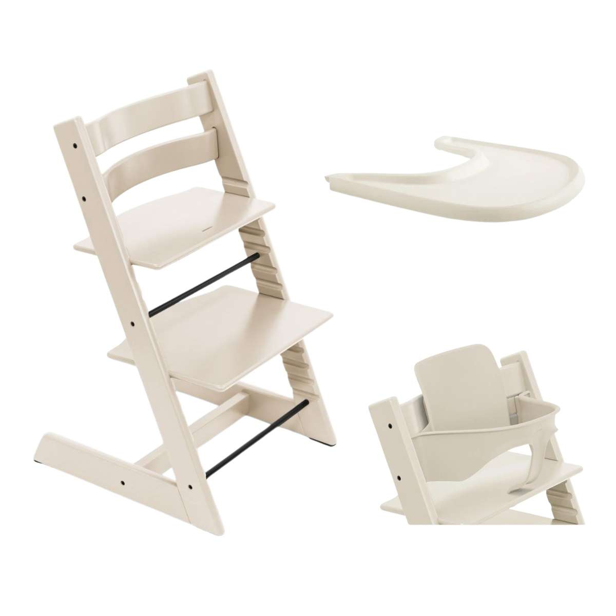 STOKKE Tripp Trapp Bundle + pultík Vanilla White