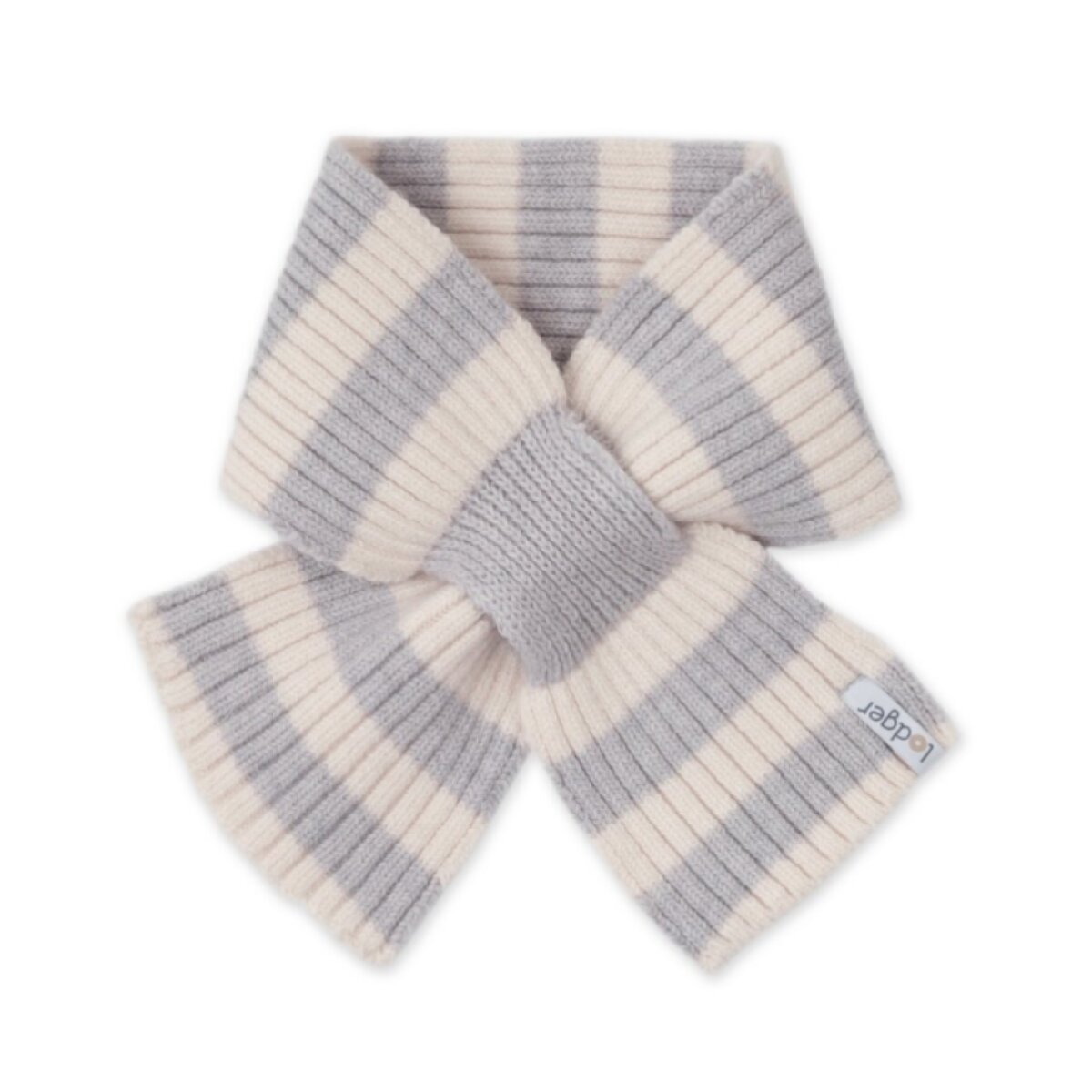 LODGER Šála Stripe Merino Storm