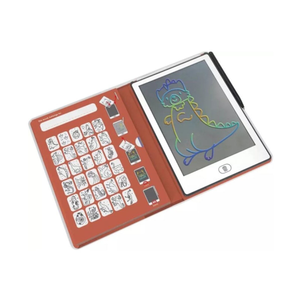 KIDYWOLF Kreslicí tablet Kidydraw mini Dinosauři