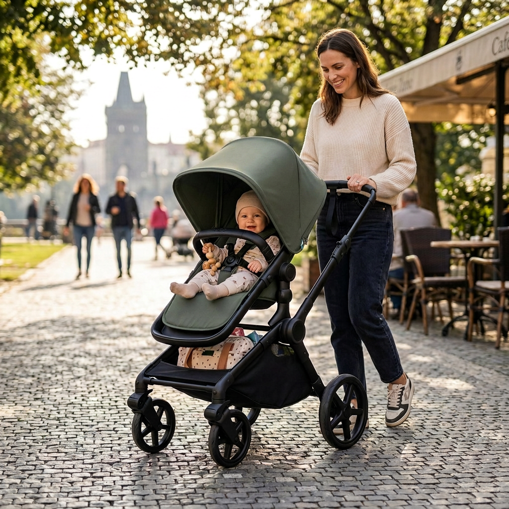 BUGABOO Cub Kompletní kočárek Black/Deep Indigo/Deep Indigo