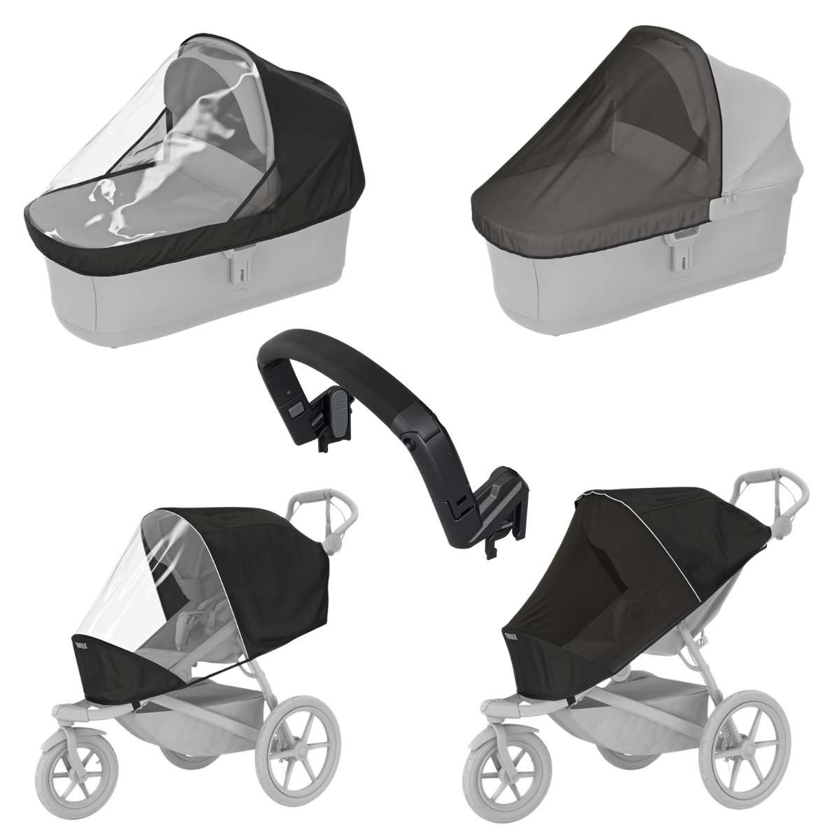 THULE Urban Glide 3 Kočárek od narození Set D - Dark Slate