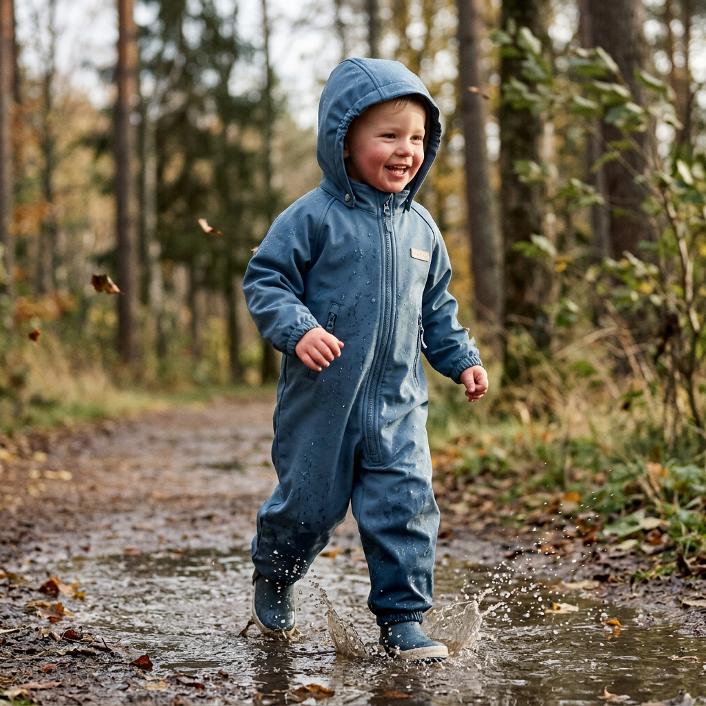 LEOKID Softshellová kombinéza Lilo Storm Blue