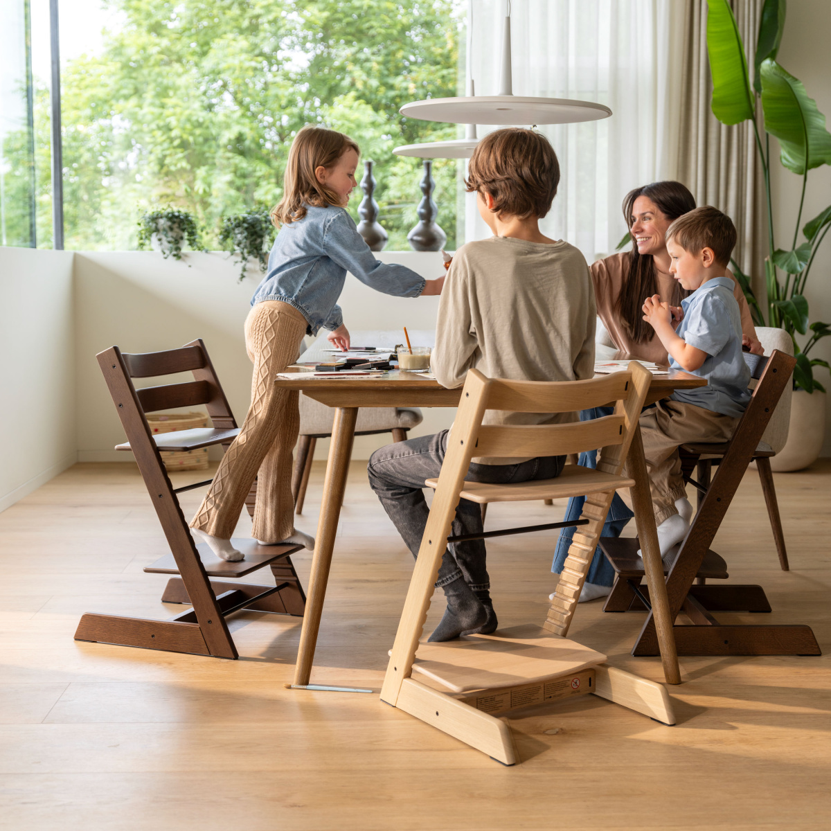 STOKKE Tripp Trapp Židlička s Newborn setem a dekou Natural/Vanilla/Golden Sand