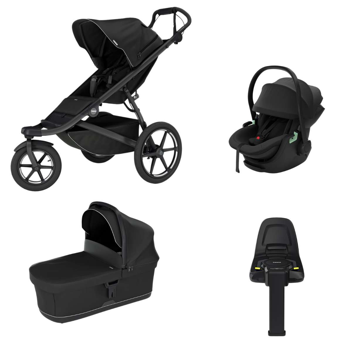 THULE Urban Glide 3 Kočárek trojkombinace Set A - Black