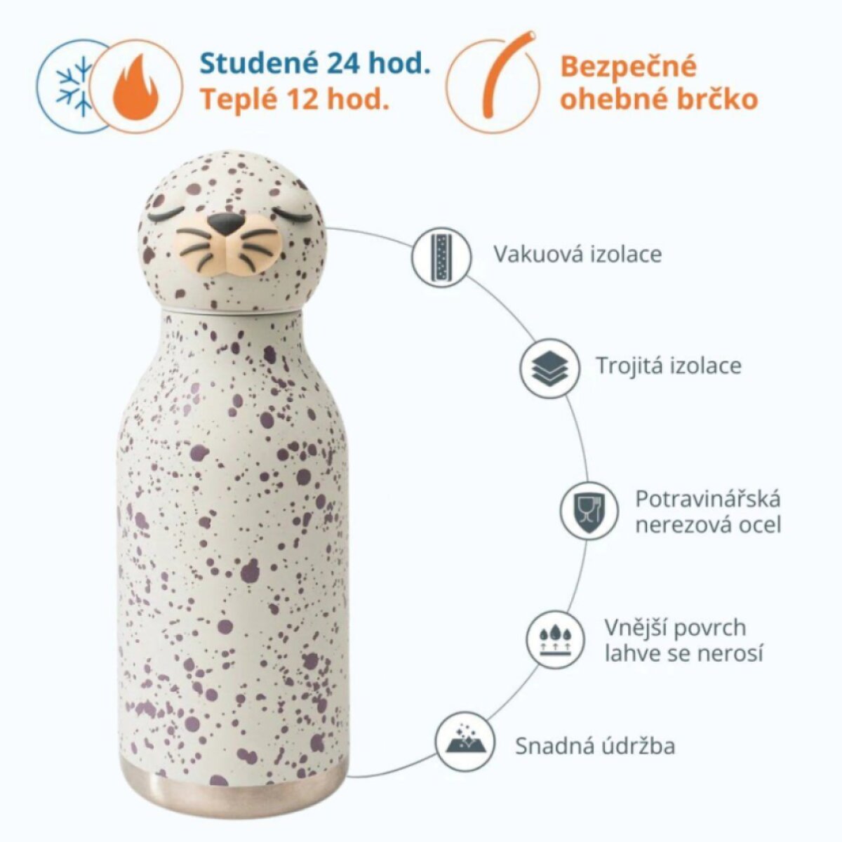 ASOBU Bestie Termoláhev Zippy the Seal