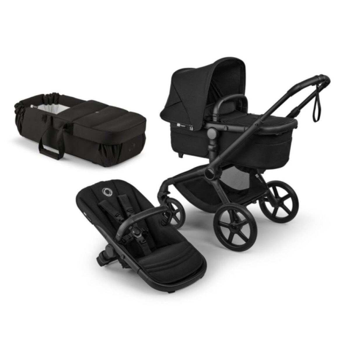BUGABOO Fox5 Renew Kompletní kočárek + Novorozenecké lůžko Black/Heritage Black