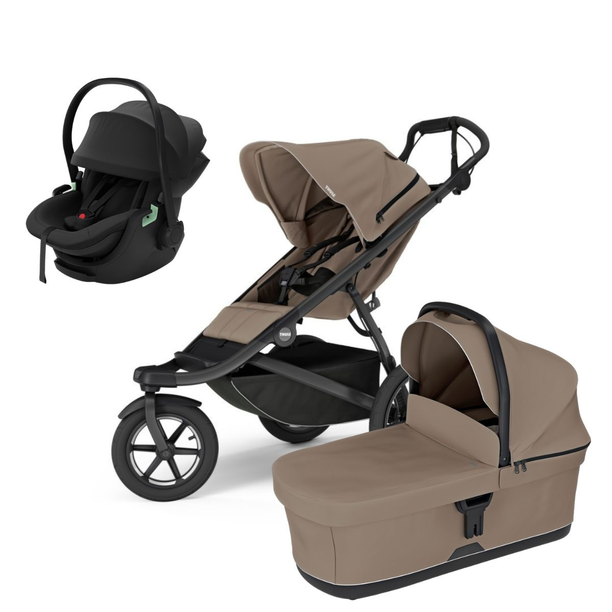 THULE Urban Glide 3 Kočárek od narození Set G - Tinted Taupe