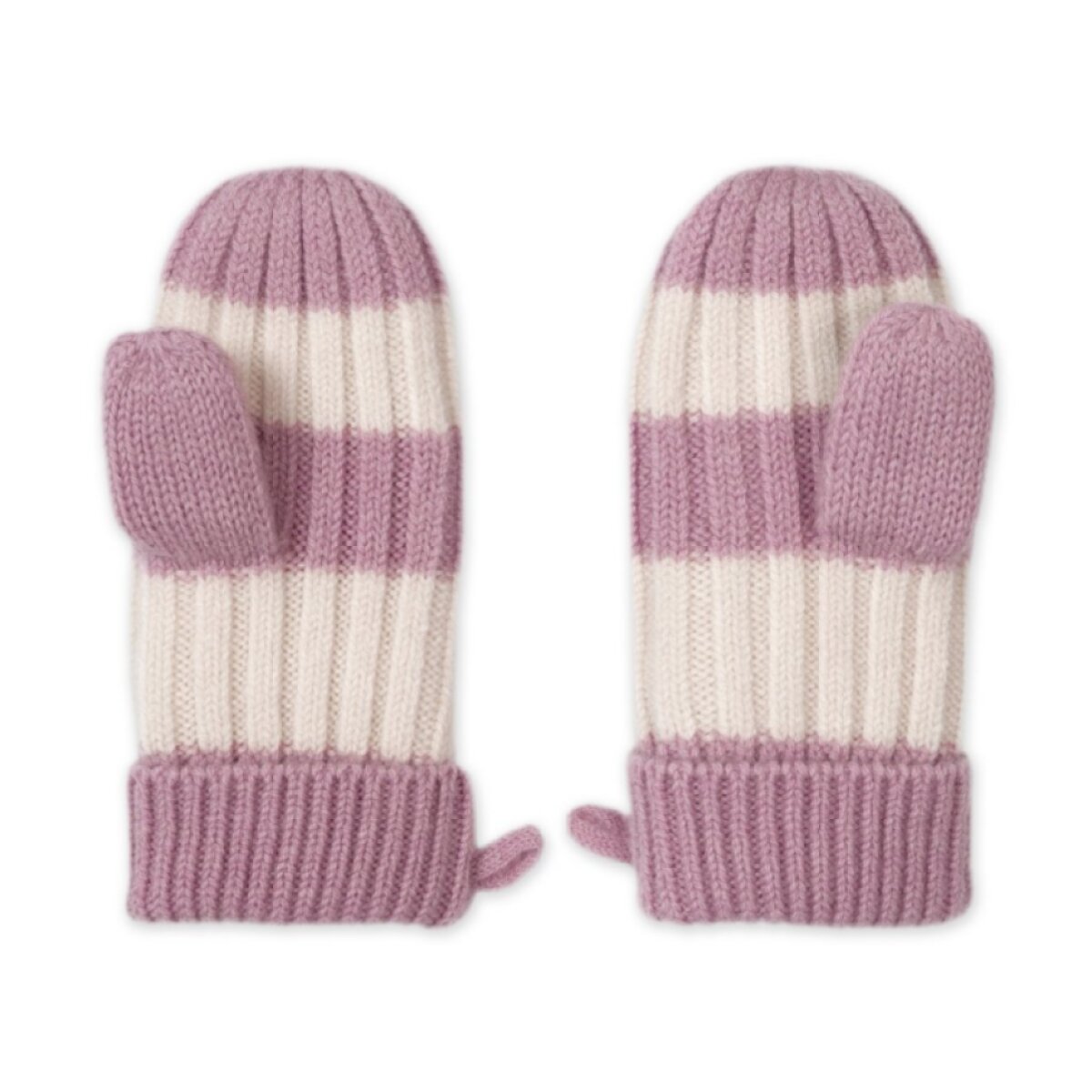 LODGER Rukavice Stripe Merino Mauve