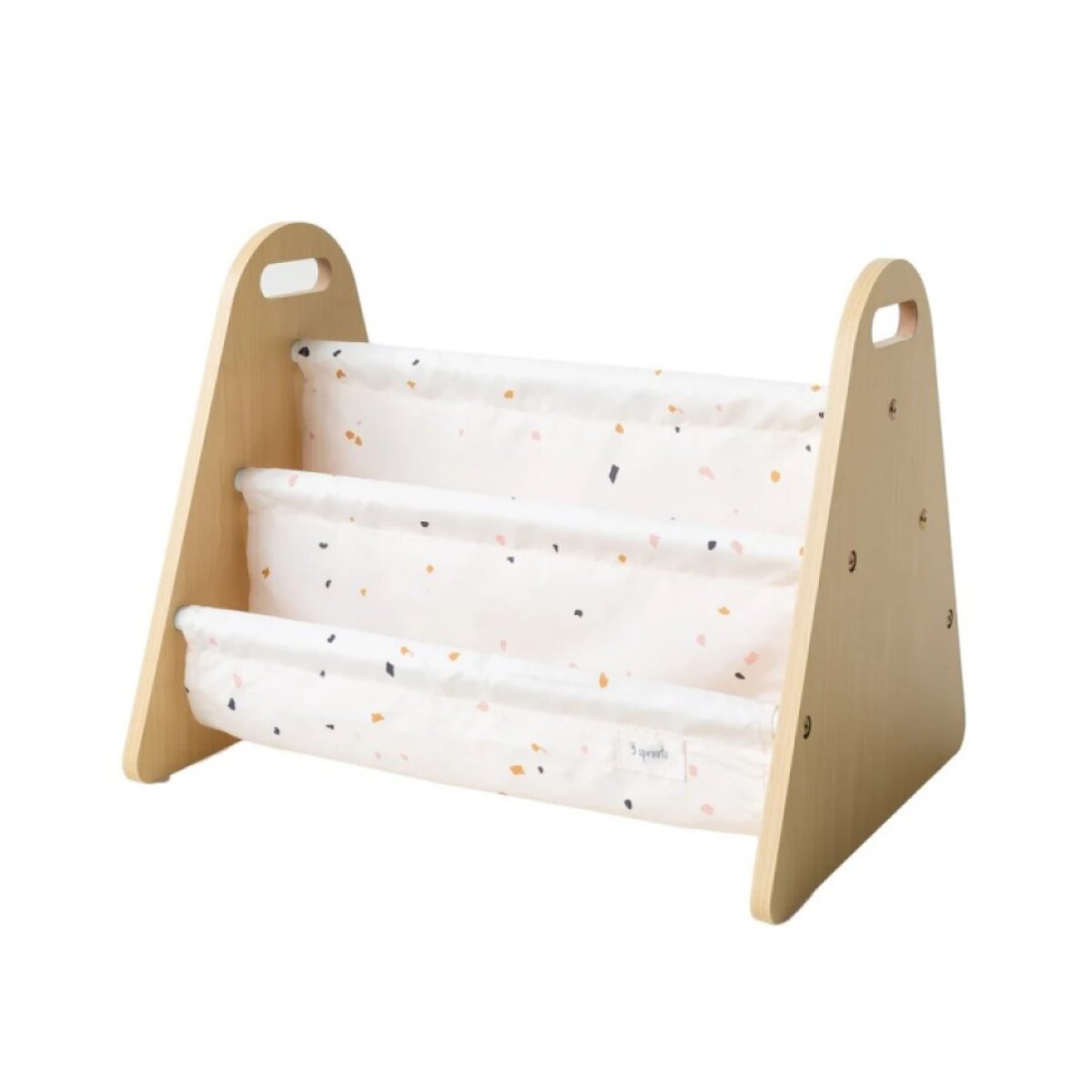 3 SPROUTS Oboustranný stojan na knížky Terrazzo Cream