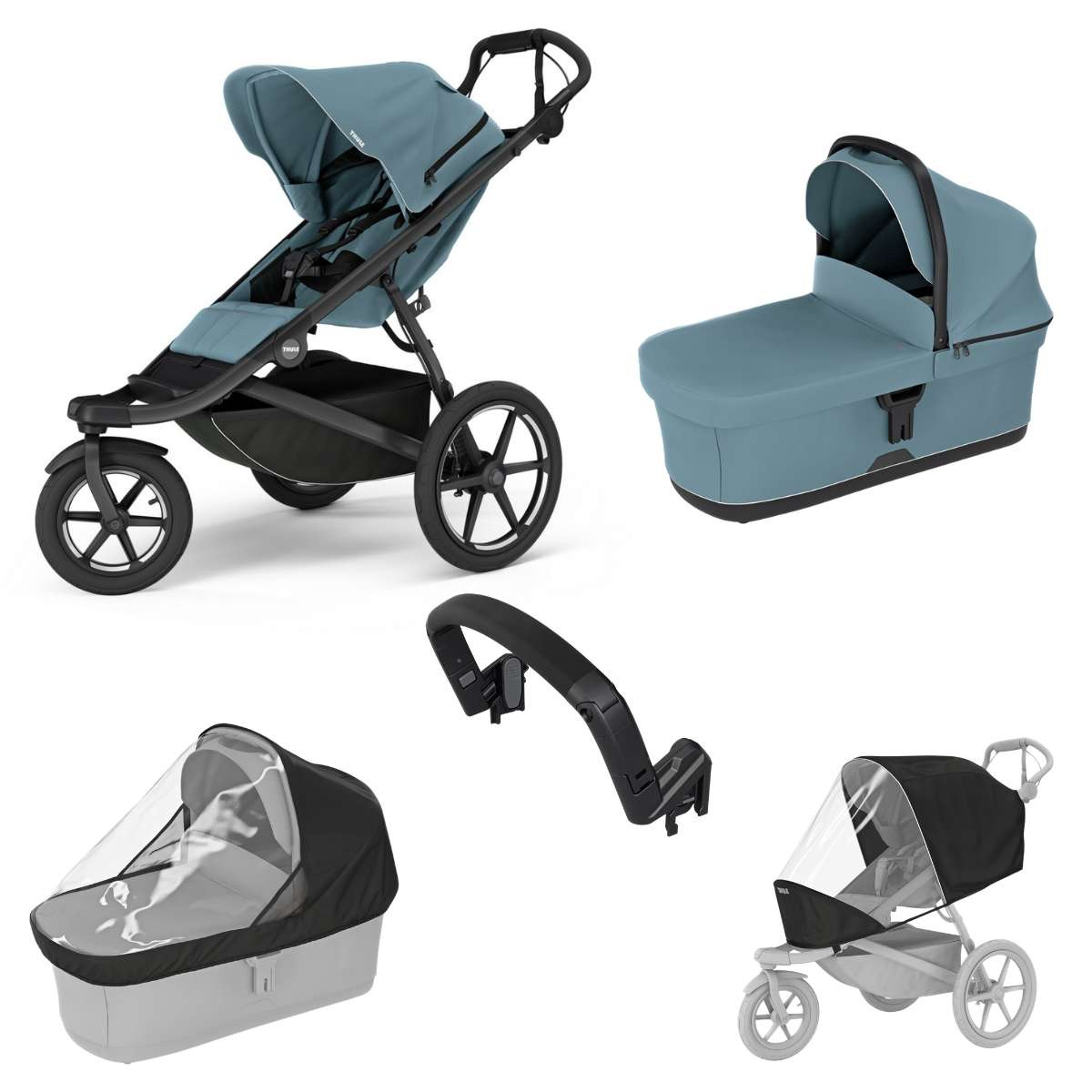 THULE Urban Glide 3 Kočárek od narození Set B - Mid Blue