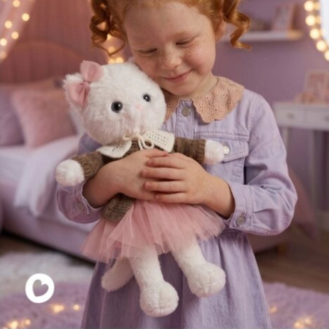 ORANGE TOYS Plyšová kočička Lucky Sophie Cozy Night