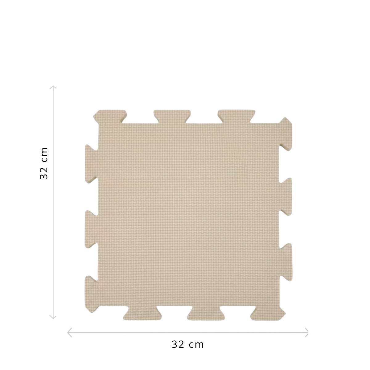 NIDO NIDO Pěnová hrací podložka Puzzle 18ks Sage Green/Sandstone