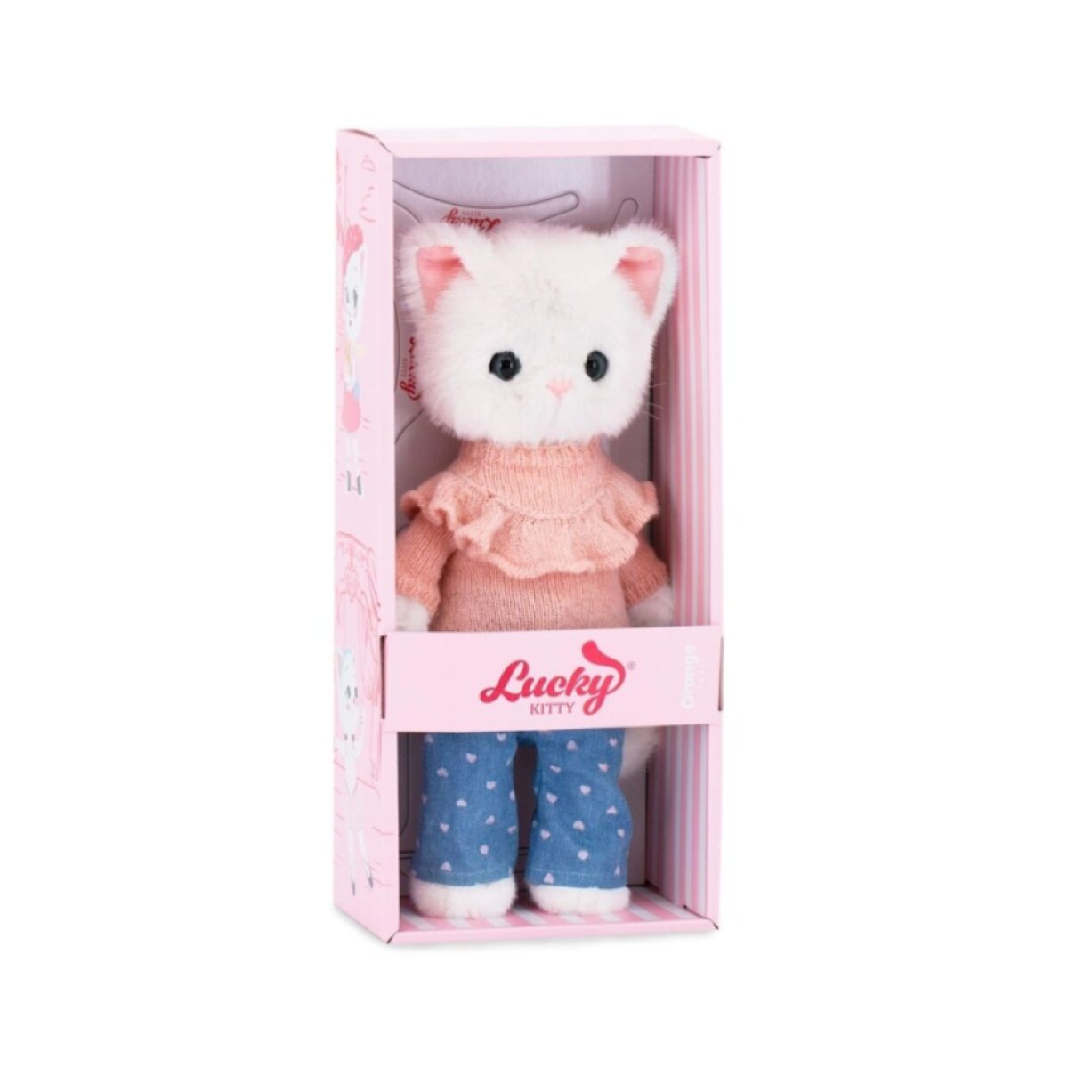 ORANGE TOYS Plyšová kočička Lucky Sophie Sweet Denim