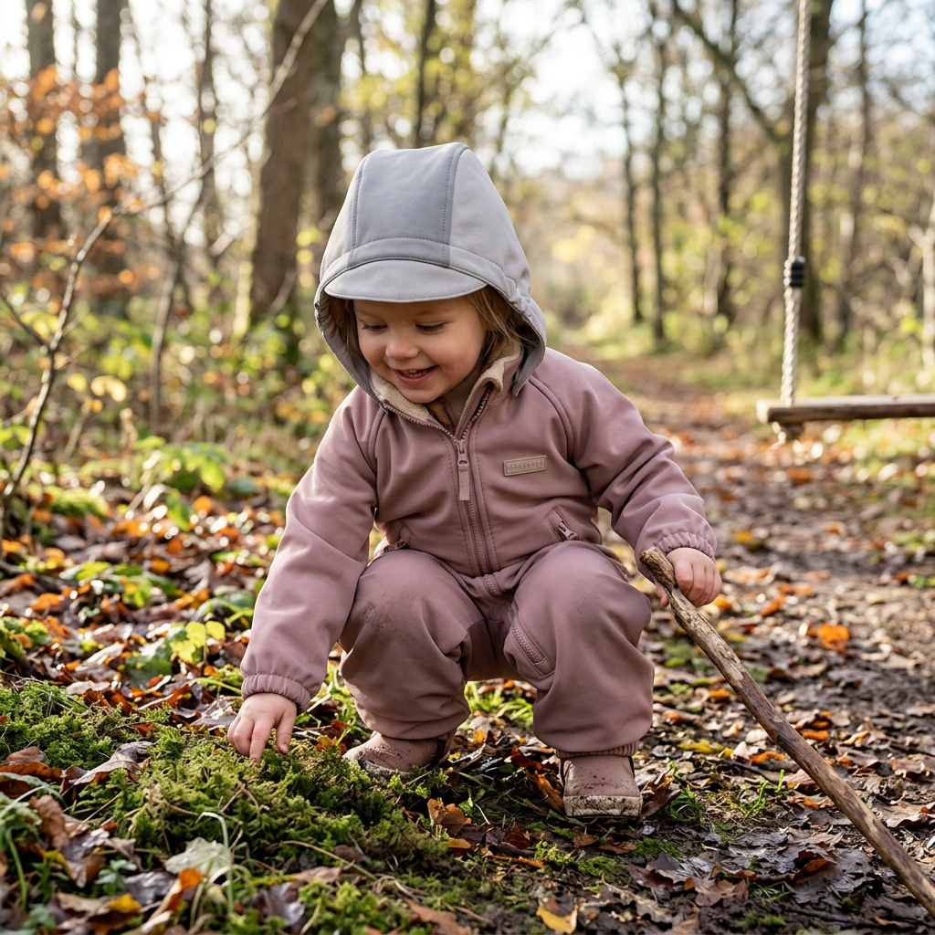 LEOKID Softshellová kombinéza Lilo Ash Rose