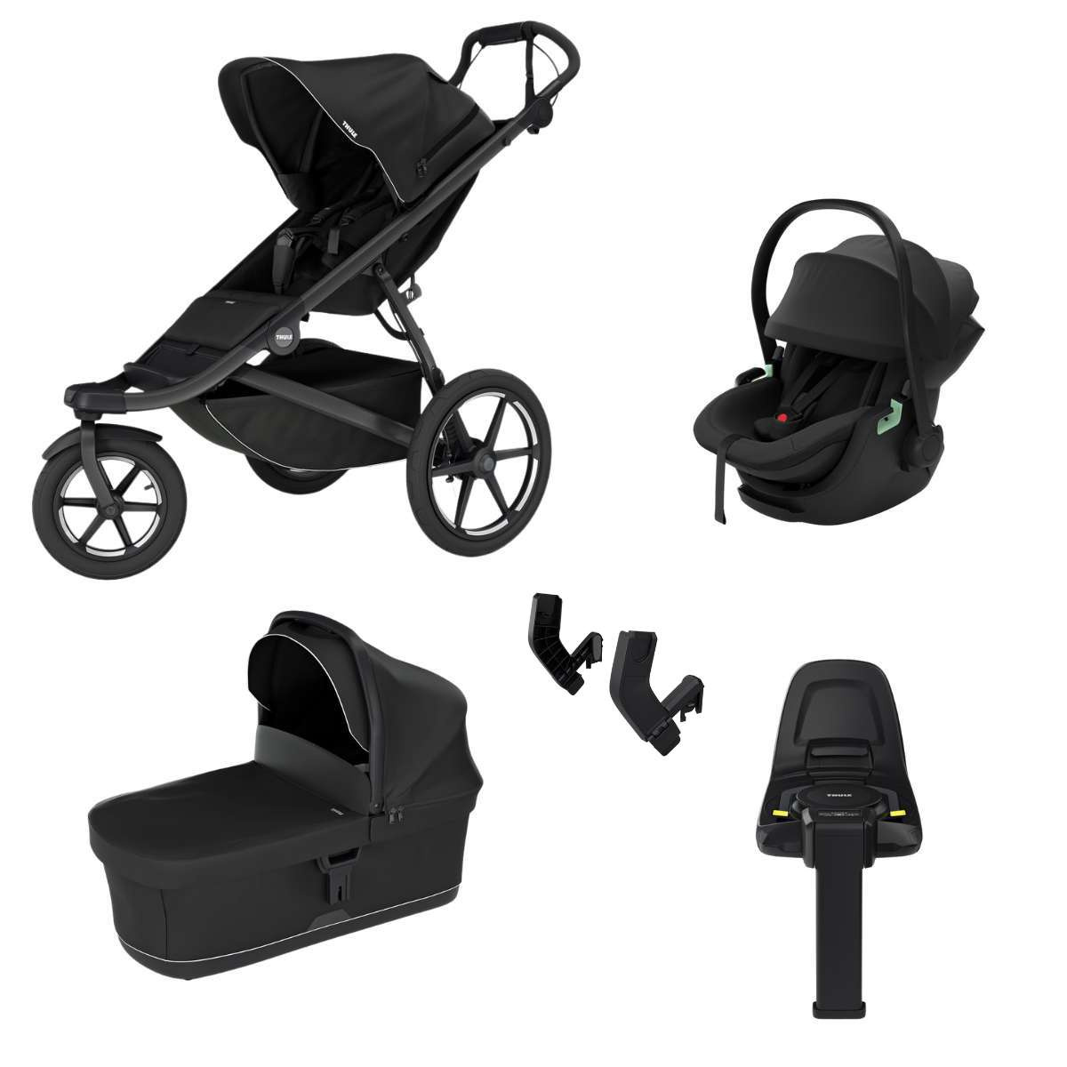 THULE Urban Glide 3 Kočárek trojkombinace Set A - Black
