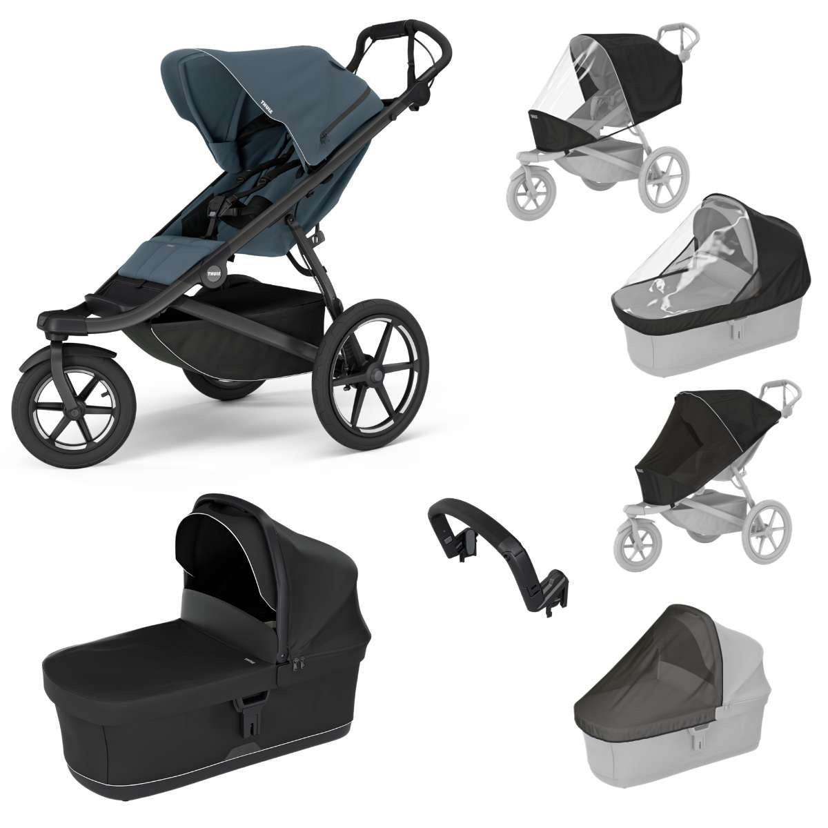 THULE Urban Glide 3 Kočárek od narození Set D - Dark Slate
