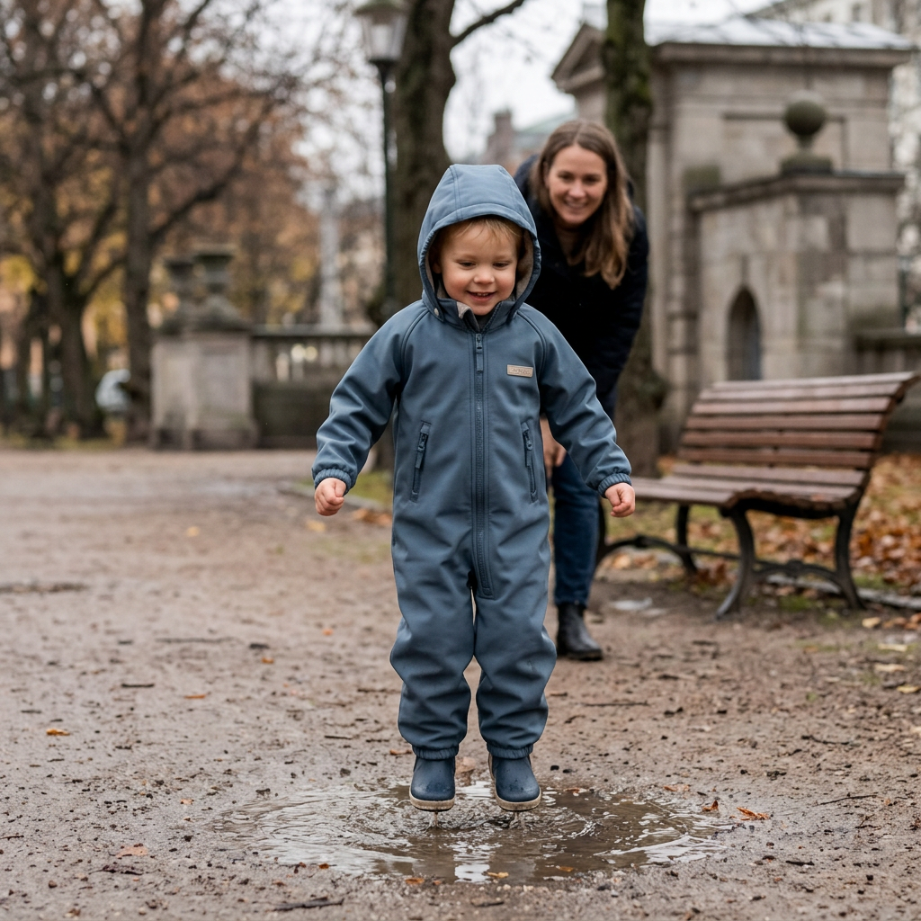 LEOKID Softshellová kombinéza Lilo Storm Blue