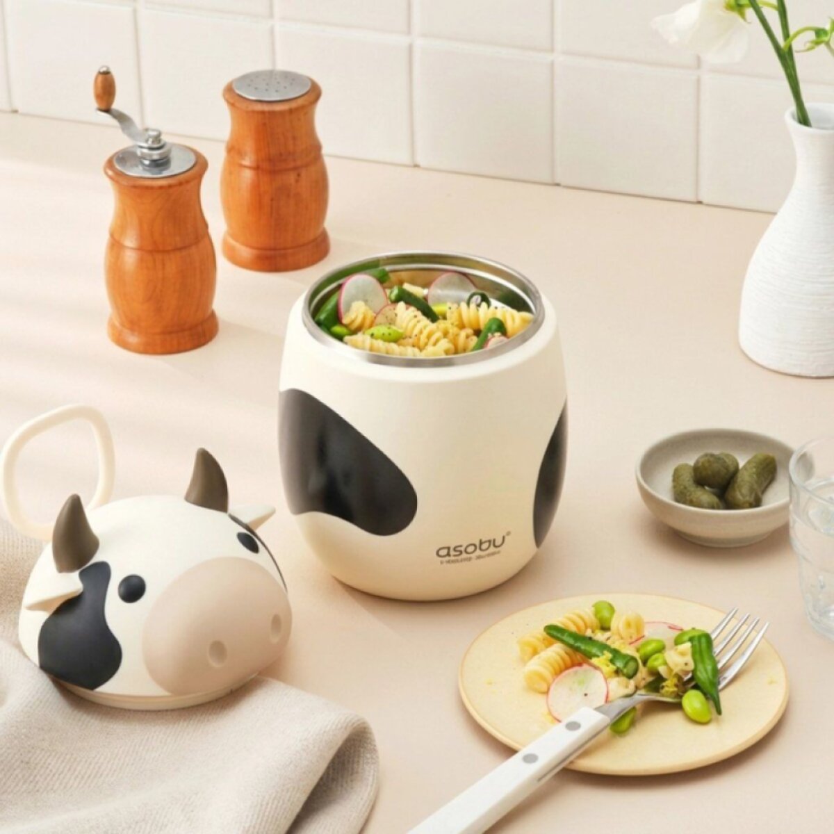 ASOBU Bestie Foodie Termoska na jídlo Cow