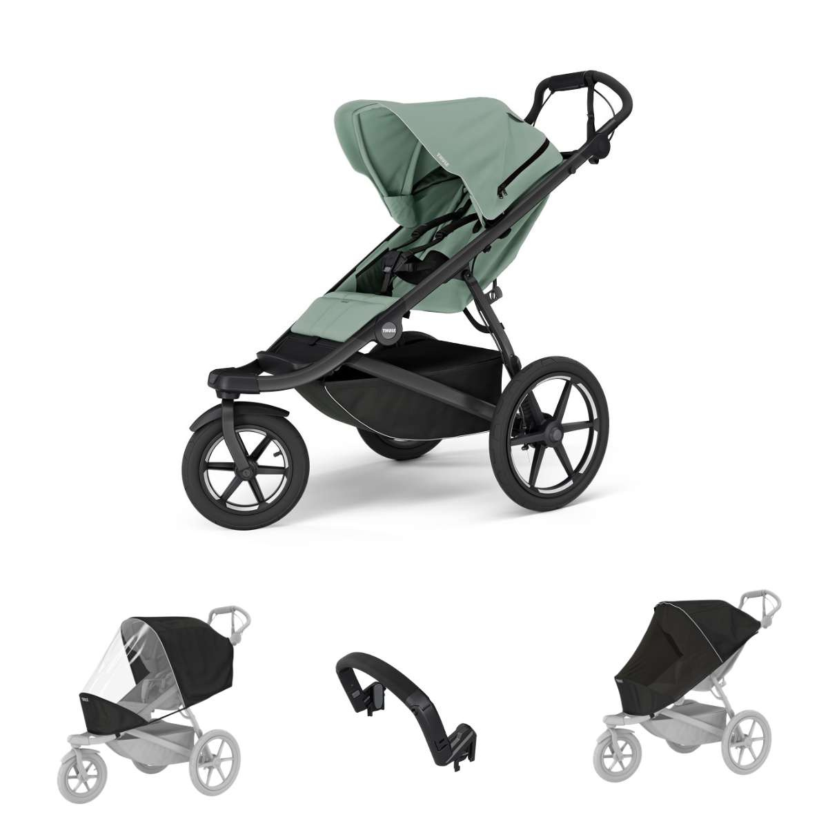 THULE Urban Glide 3 Sportovní kočárek s příslušenstvím B - Mist Green