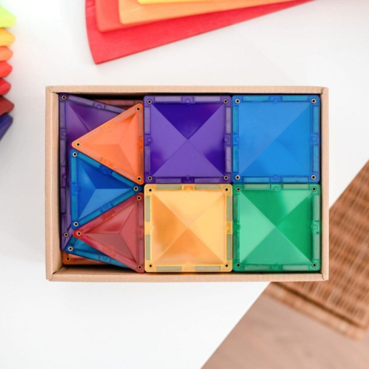 CONNETIX Magnetická stavebnice Rainbow Starter Pack 60 ks
