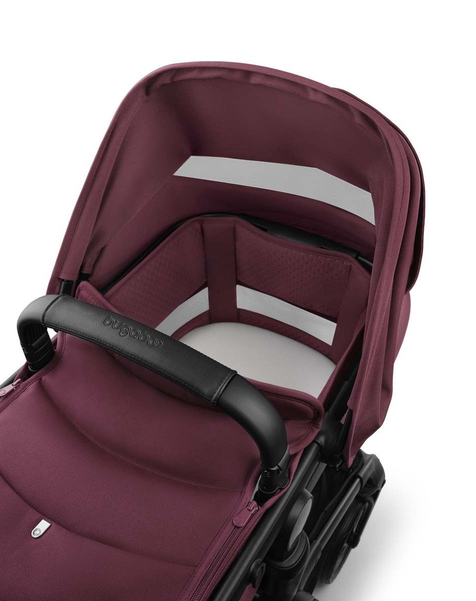 BUGABOO Fox5 Renew Kompletní kočárek + Novorozenecké lůžko Black/Dark Cherry