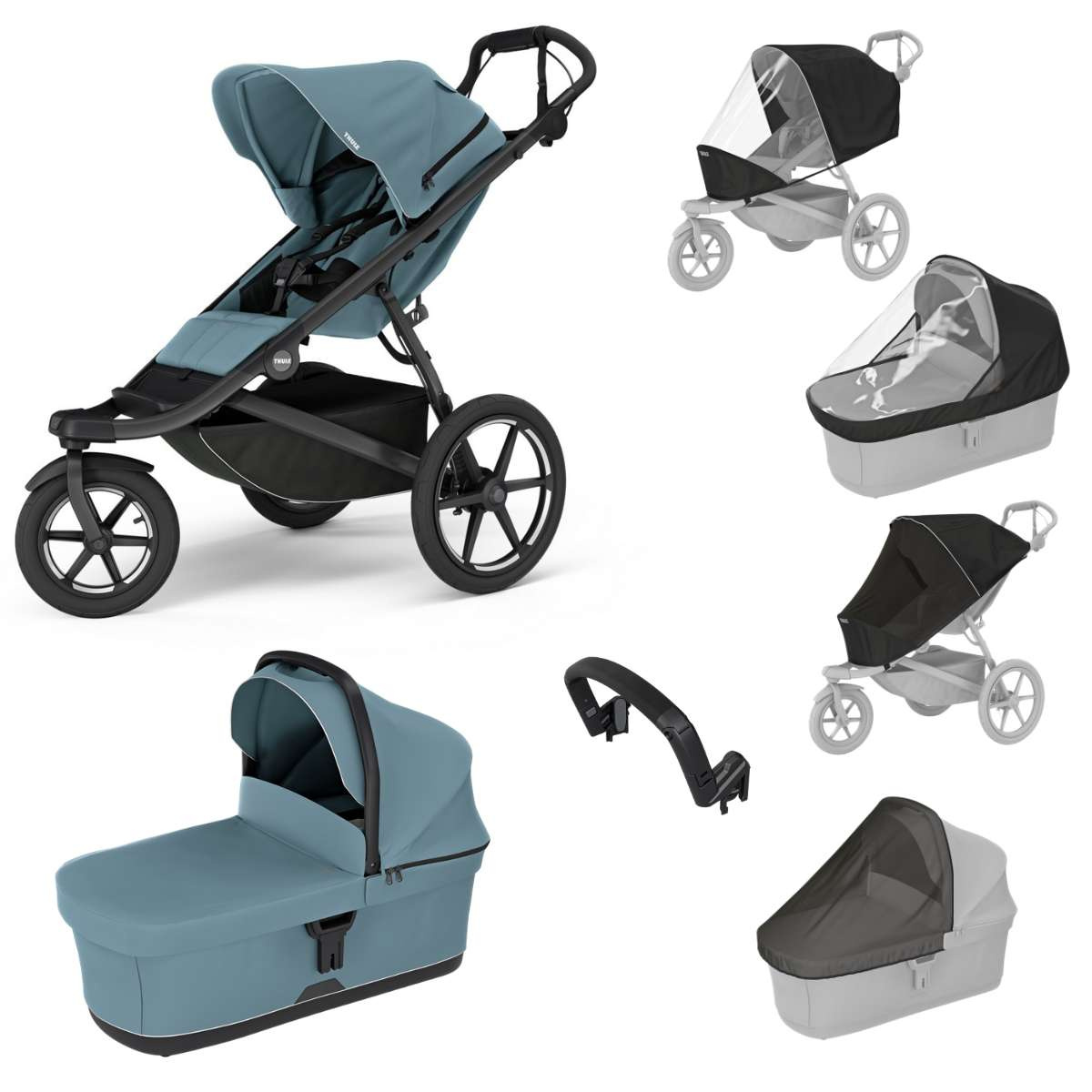 THULE Urban Glide 3 Kočárek od narození Set D - Mid Blue