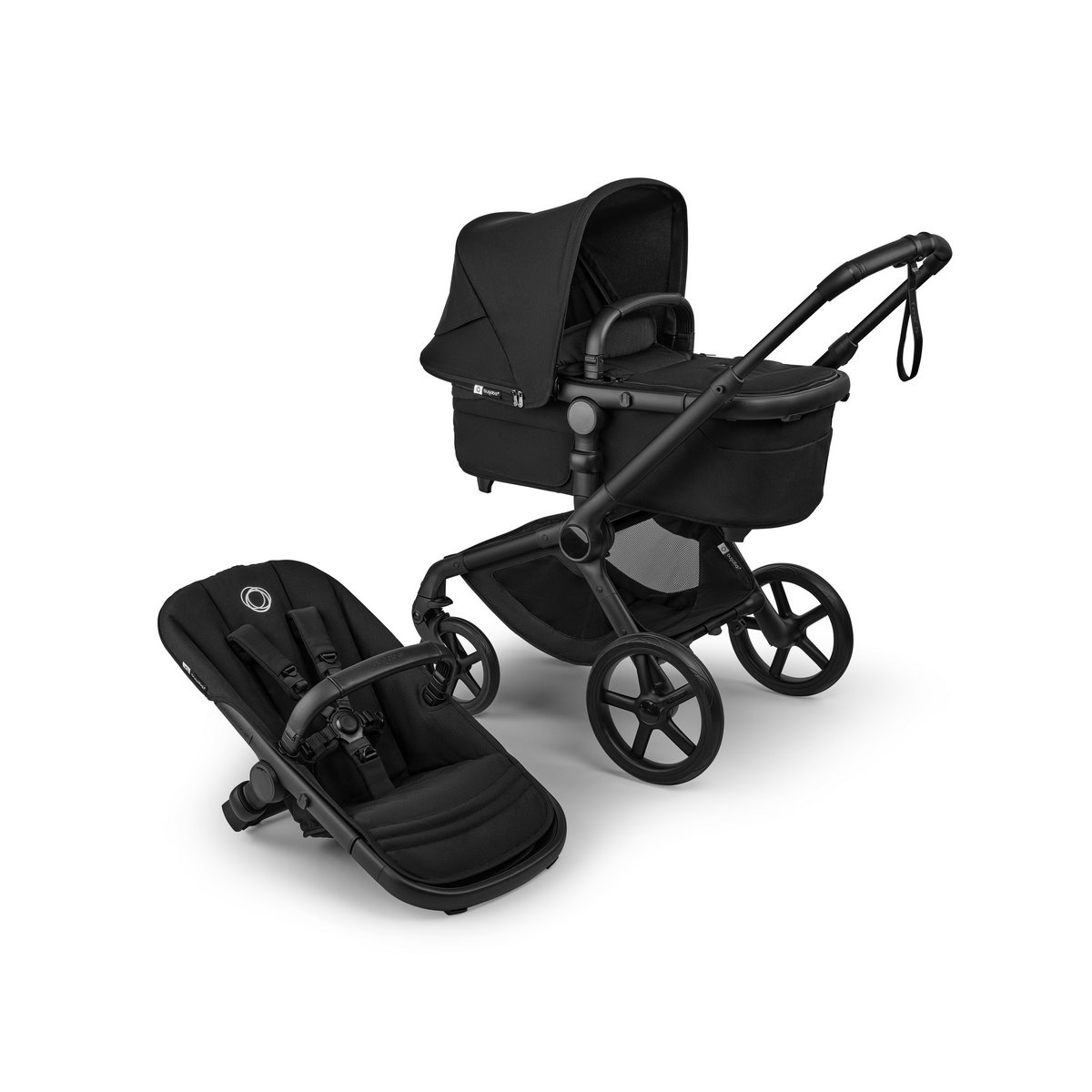BUGABOO Fox5 Renew Kompletní kočárek + Novorozenecké lůžko Black/Heritage Black