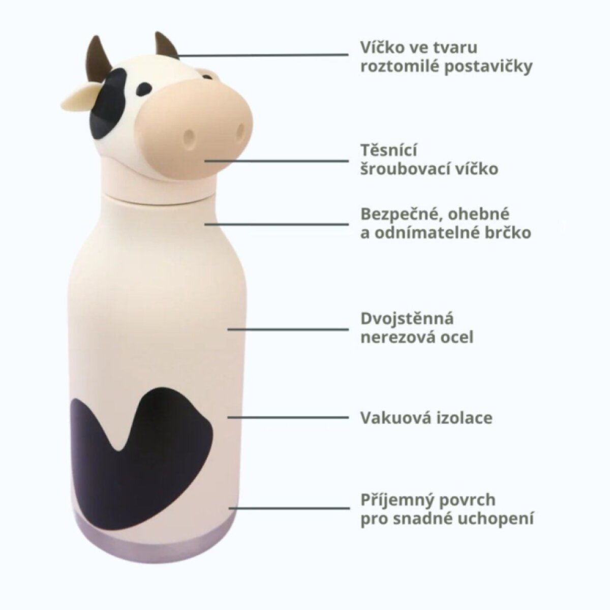 ASOBU Bestie Termoláhev Willow the Cow