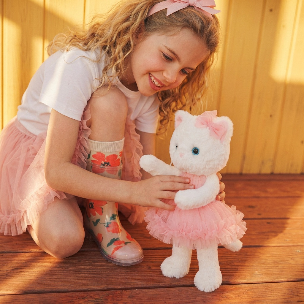 ORANGE TOYS Plyšová kočička Lucky Sophie Cotton Candy