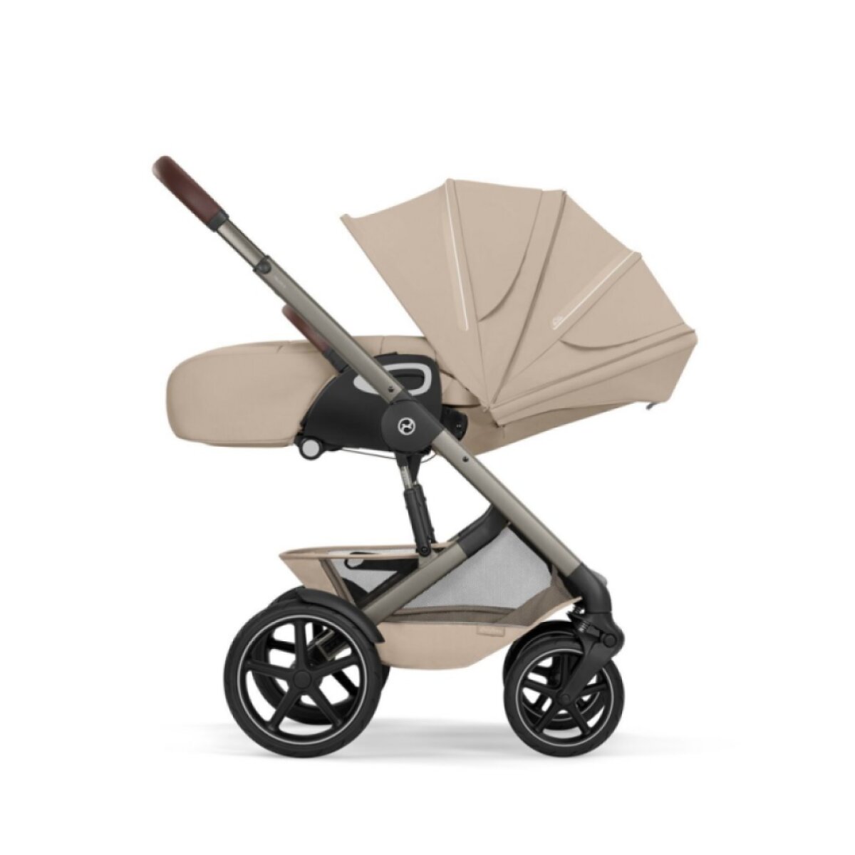CYBEX Talos S Lux Kompletní kočárek se skládací korbičkou New Taupe/Almond Beige
