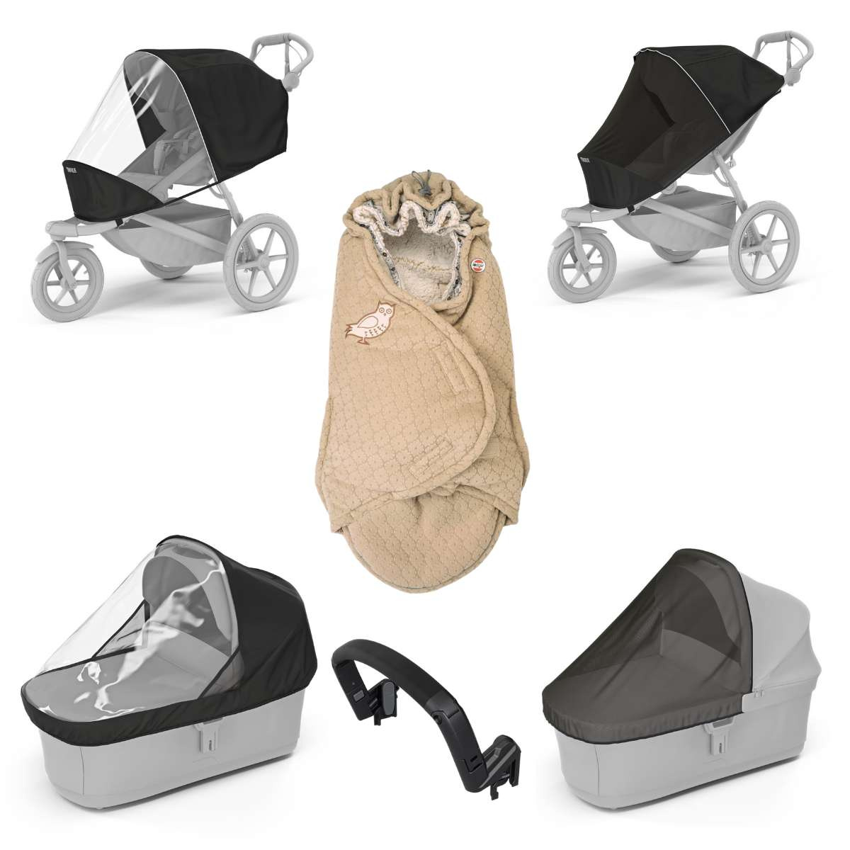 THULE Urban Glide 3 Kočárek od narození Set E - Black/Beige