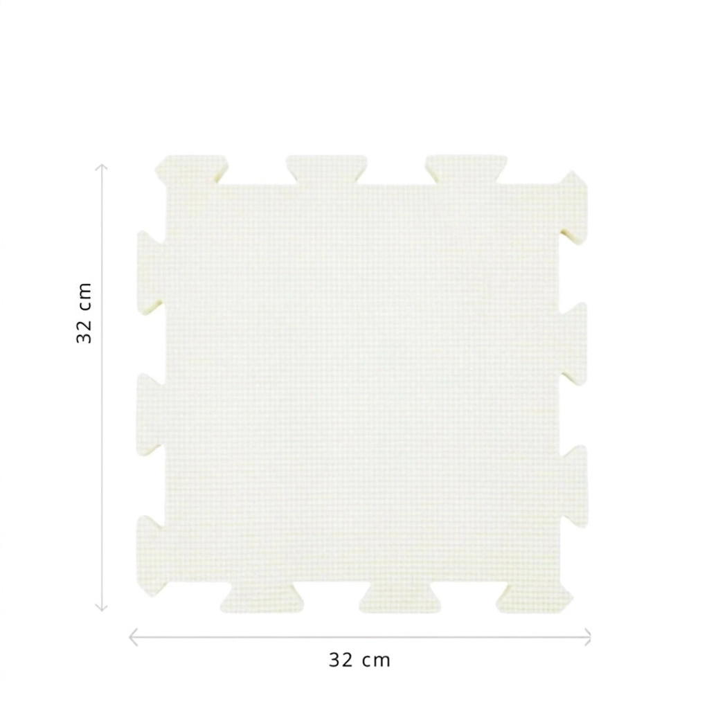 NIDO NIDO Pěnová hrací podložka Puzzle 36 ks 180 x 180 cm Ivory White