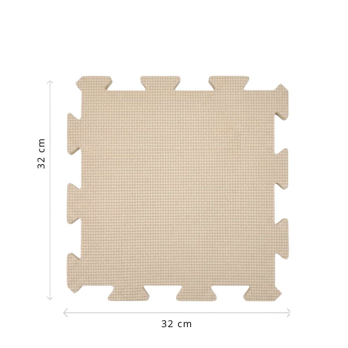 NIDO NIDO Pěnová hrací podložka Puzzle 9ks Sandstone