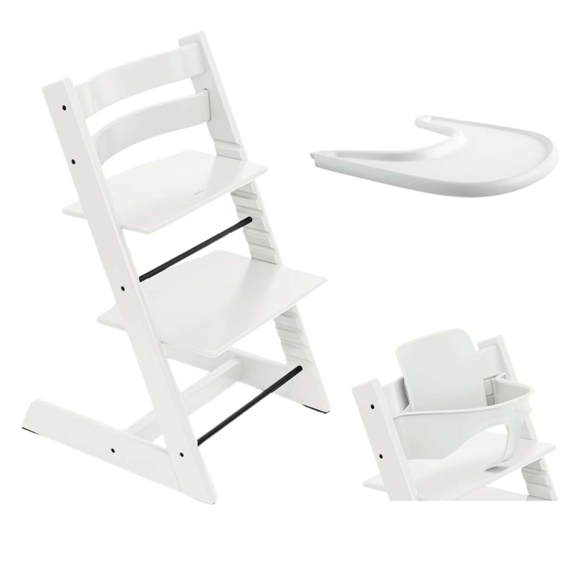 STOKKE Tripp Trapp Bundle + pultík White